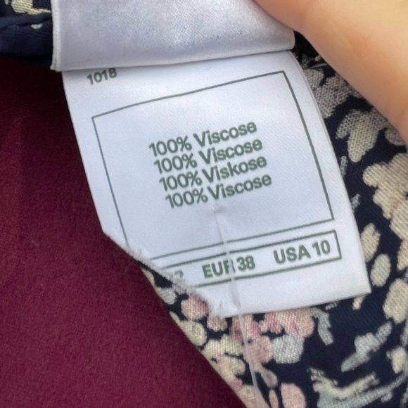 Vtg 80s Laura Ashley Blue Pastel Floral Wrap Dress Short Sleeve Cottage Sz 10 US - Picture 5 of 8